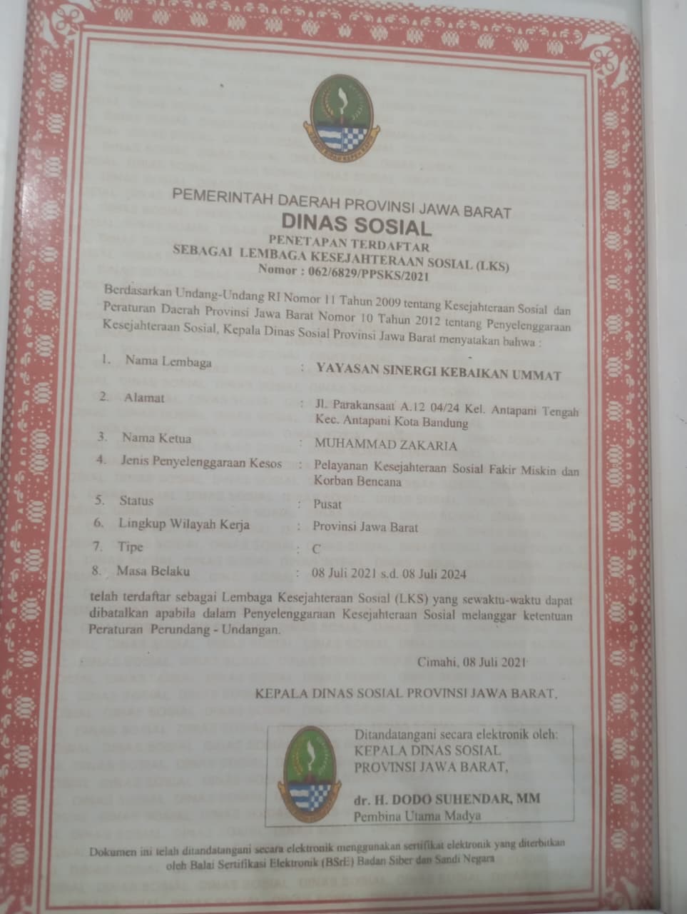 LEMBAGA KESEJAHTERAAN SOSIAL (LKS)