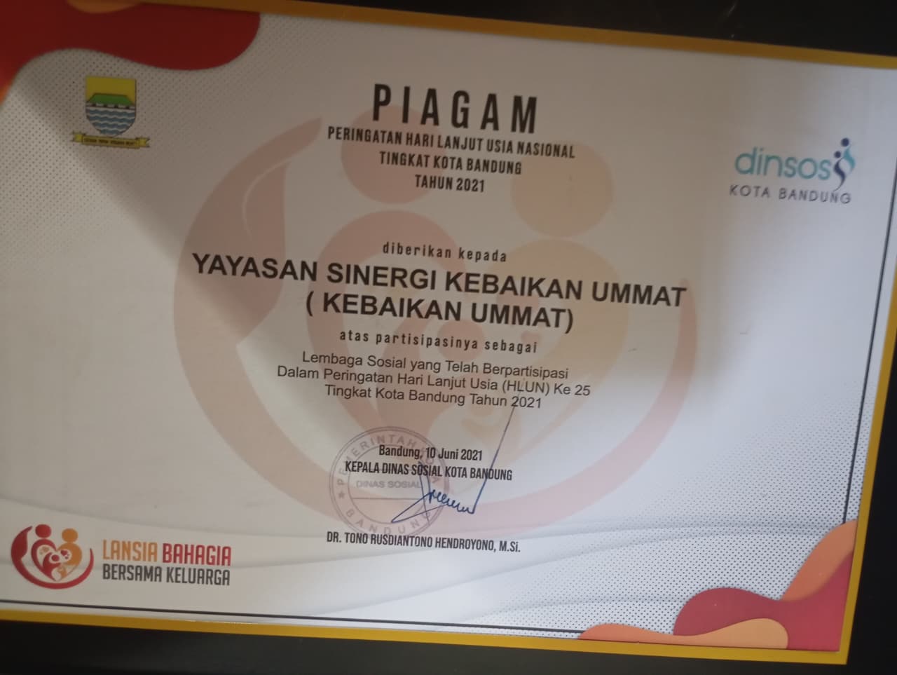 PERINGATAN HARI LANJUT USIA NASIONAL TINGKAT KOTA BANDUNG