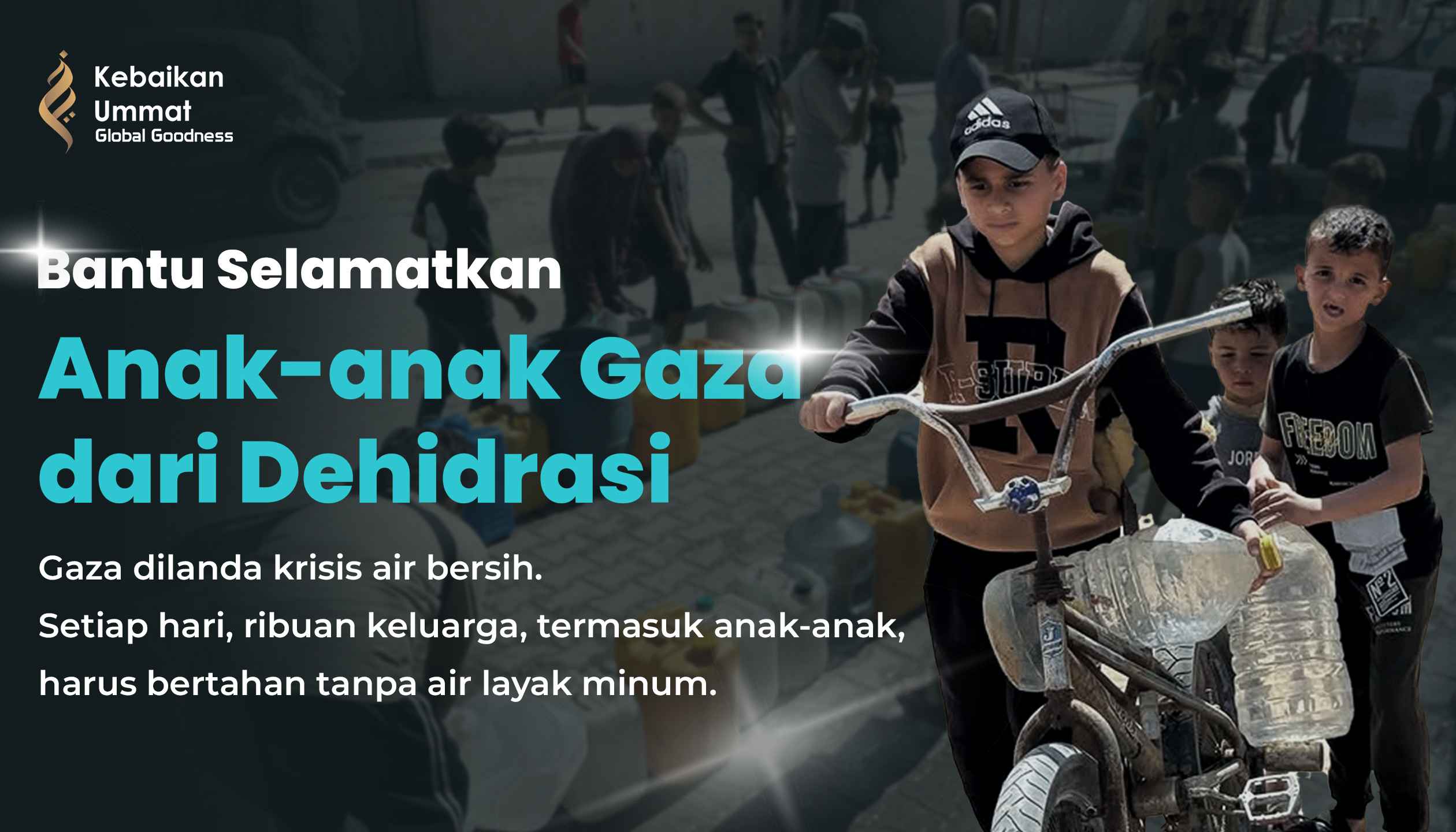 Ilustrasi program: Bersama Warga Indonesia Kirim Bantuan Air &amp; Makanan